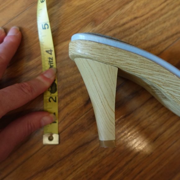 Mudd Shenna Rainbow Bead Slide Heeled Sandals - Picture 6 of 6